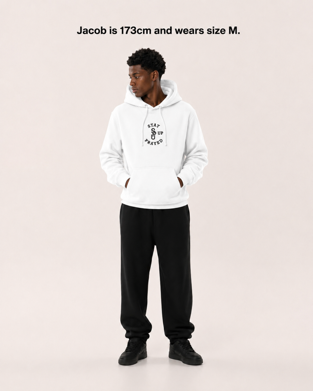 PRAY WITHOUT CEASING HOODIE [WHITE]