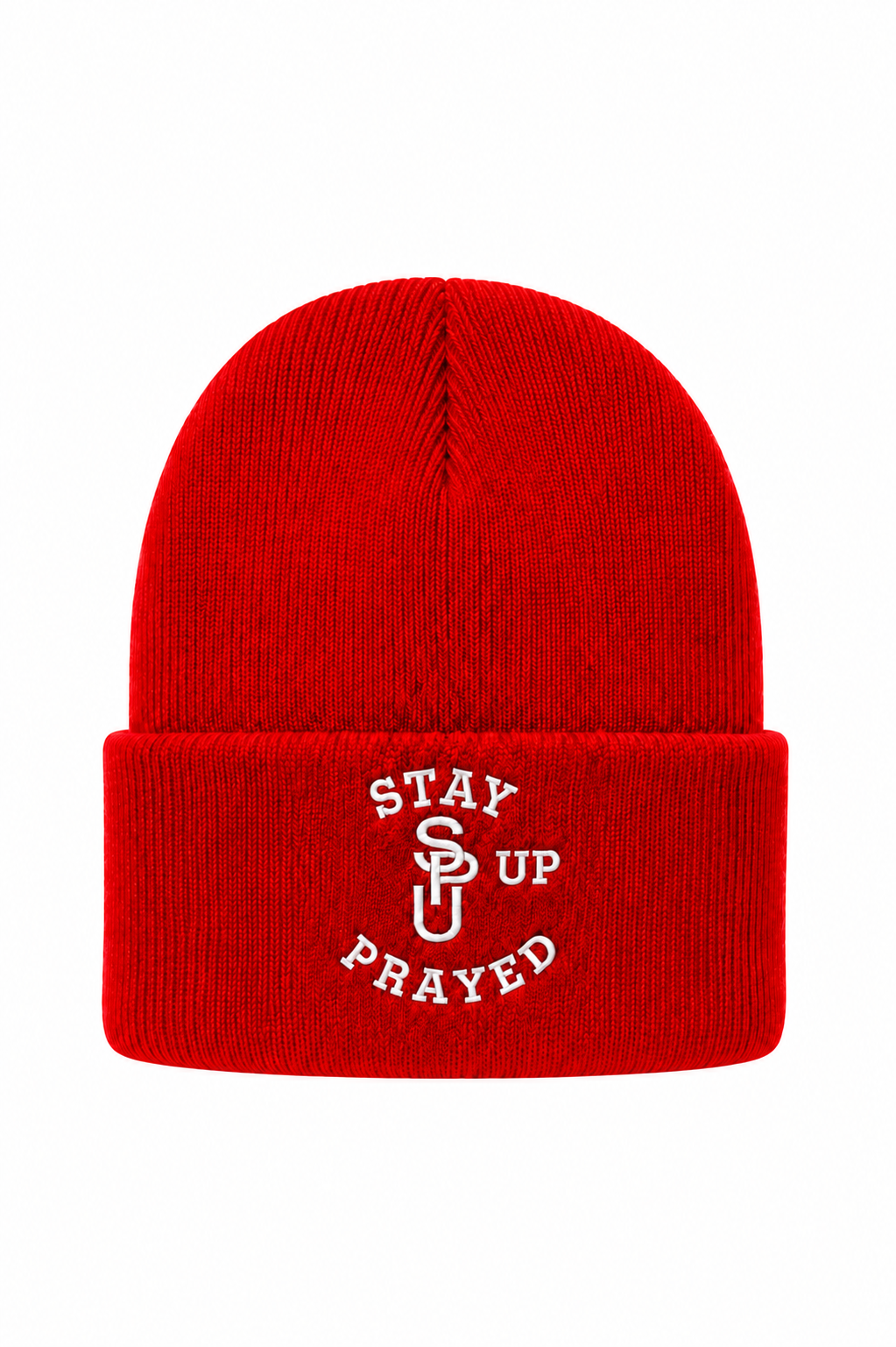 STAY PRAYED UP BEANIE [RED]