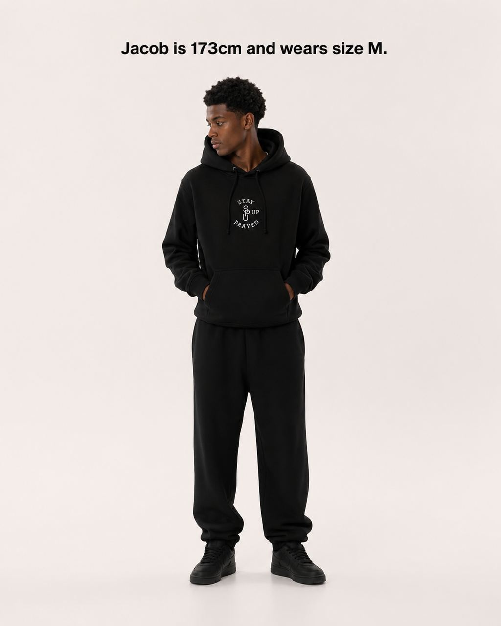 PRAY WITHOUT CEASING HOODIE  [BLACK]