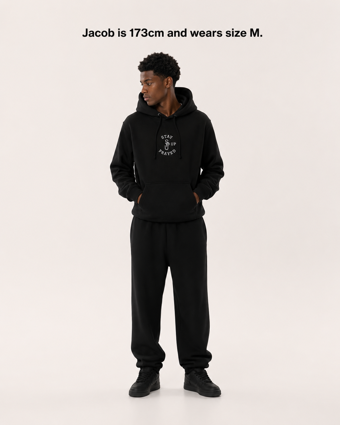 PRAY WITHOUT CEASING HOODIE  [BLACK]
