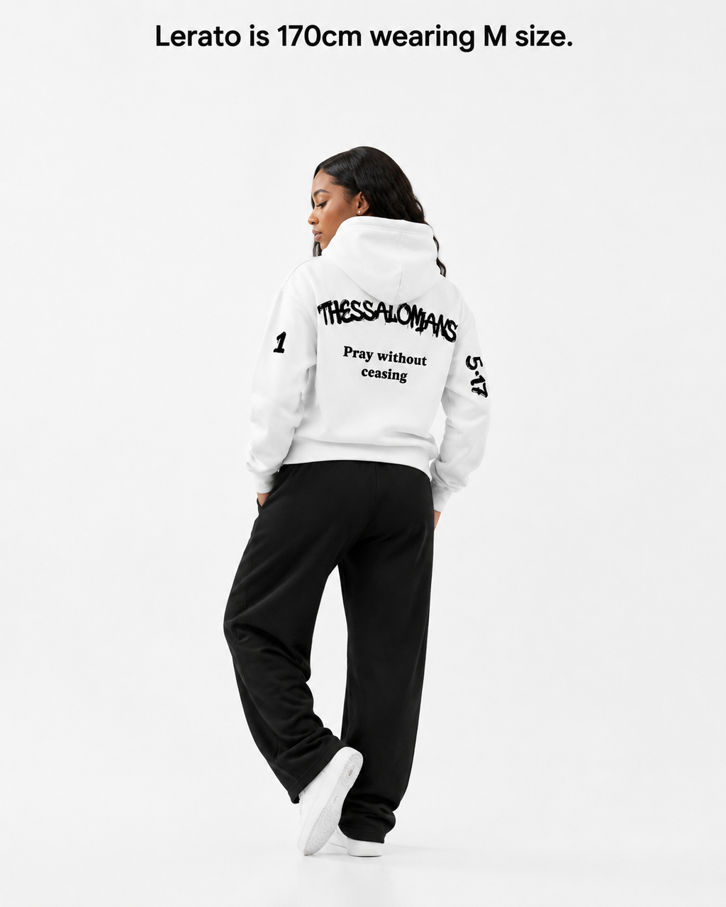PRAY WITHOUT CEASING HOODIE [WHITE]