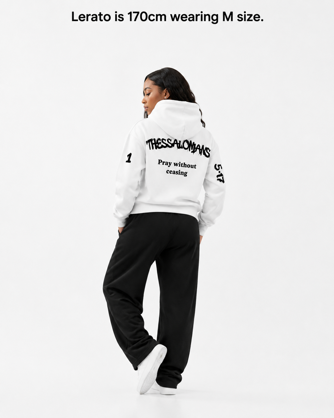 PRAY WITHOUT CEASING HOODIE [WHITE]