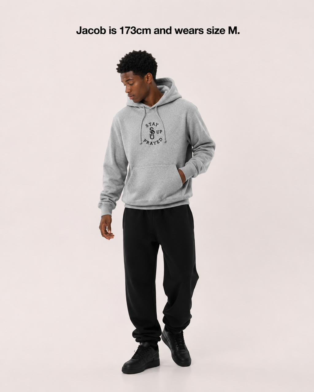 PRAY WITHOUT CEASING HOODIE [GREY]