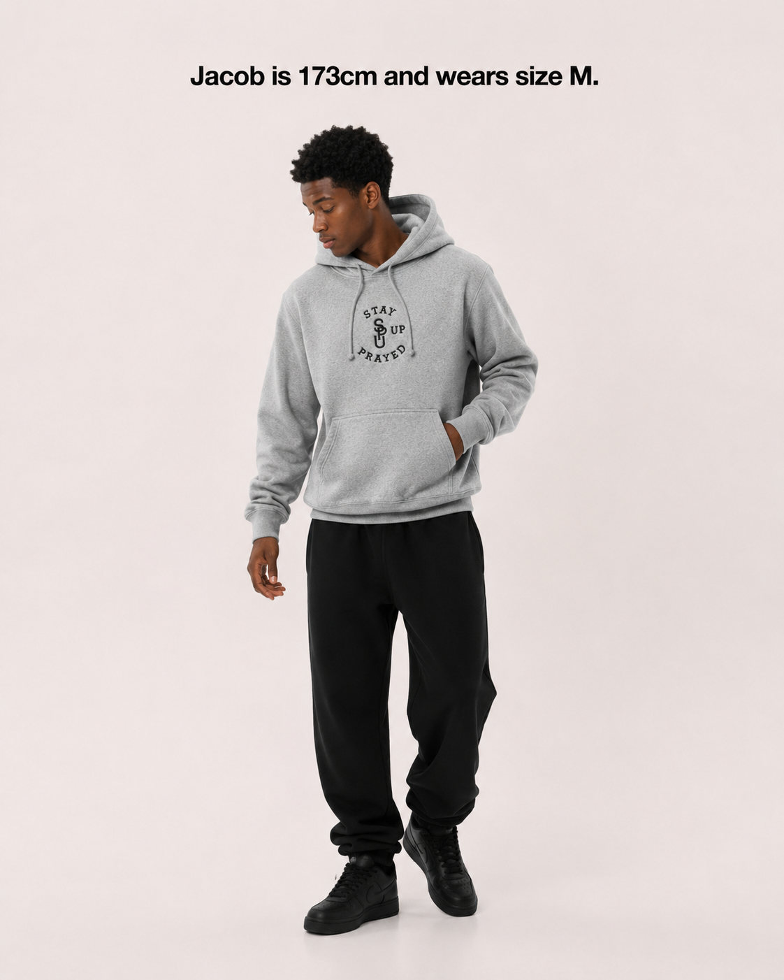 PRAY WITHOUT CEASING HOODIE [GREY]