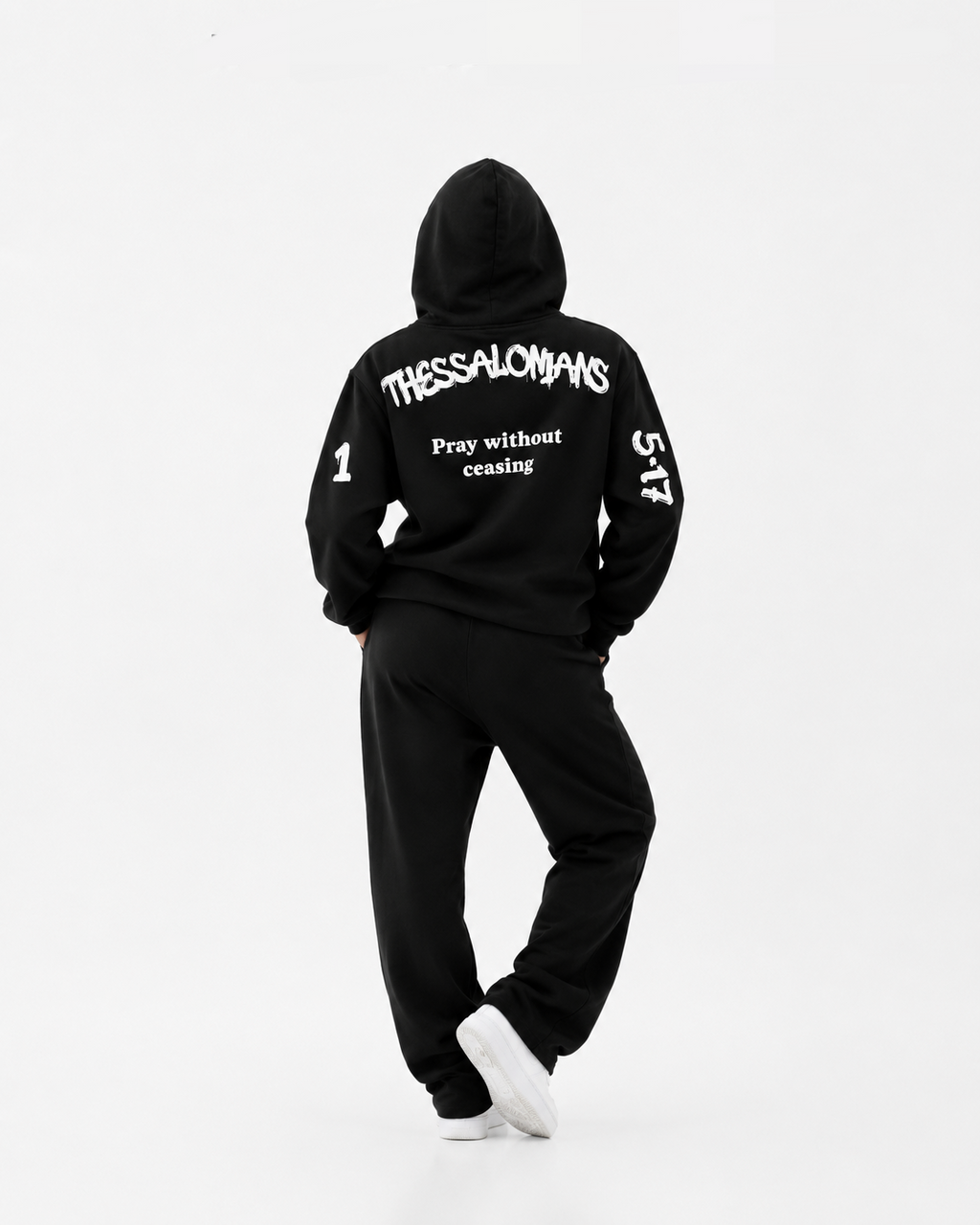 PRAY WITHOUT CEASING HOODIE [BLACK]