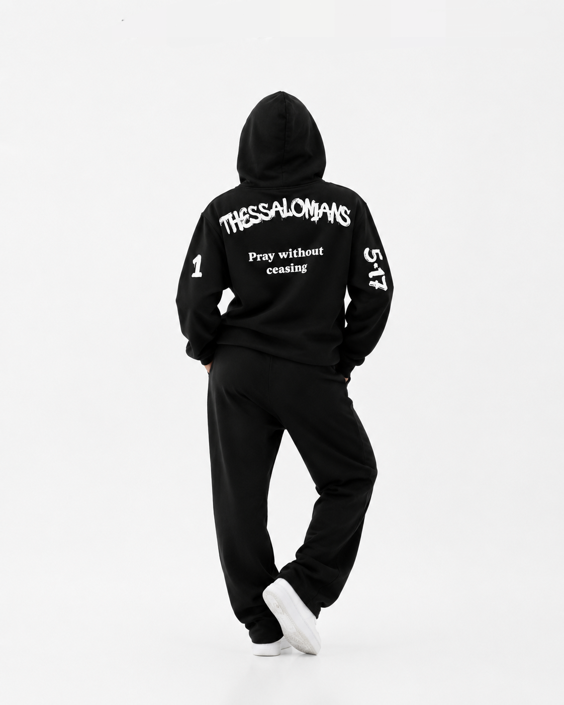 PRAY WITHOUT CEASING HOODIE [BLACK]