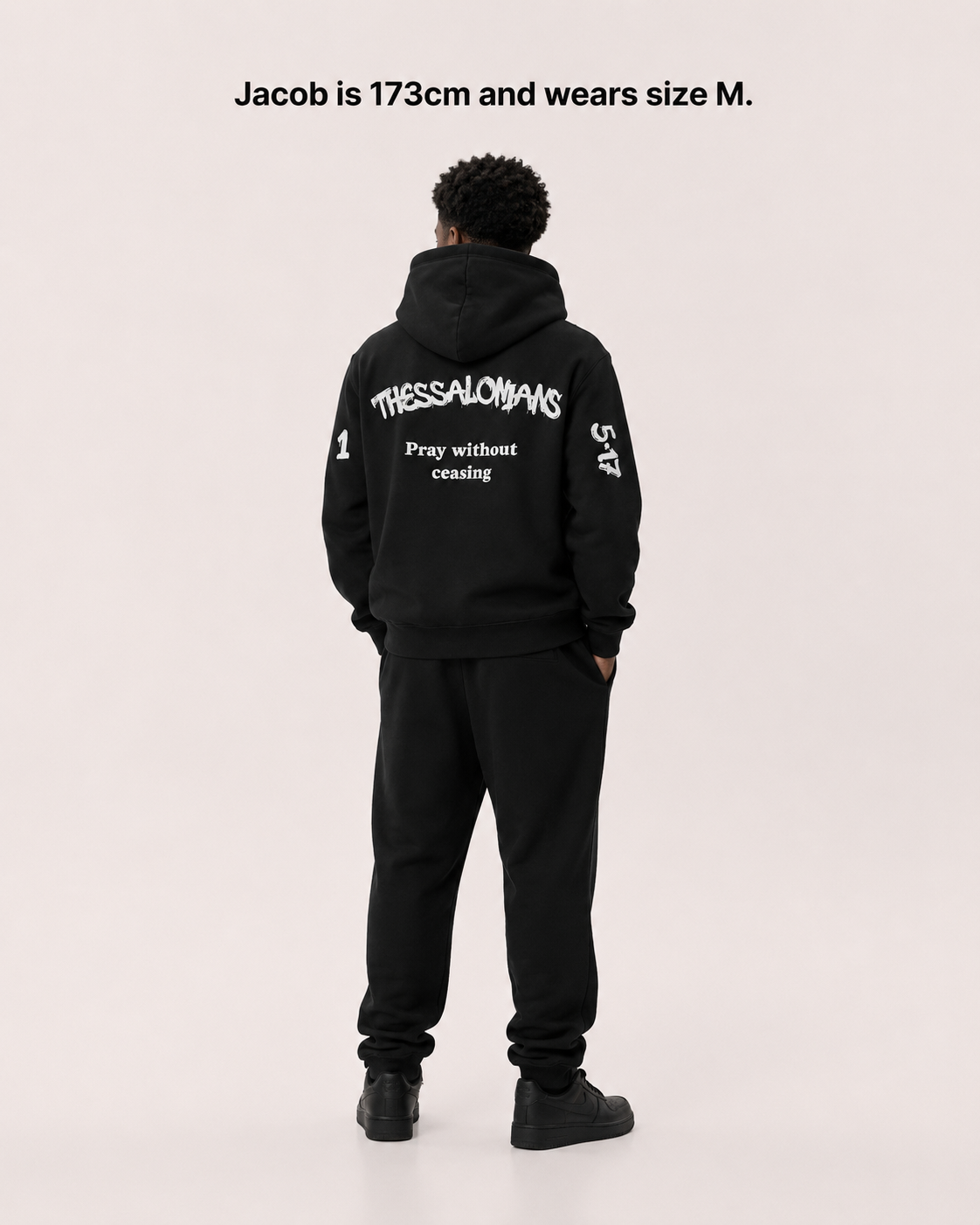 PRAY WITHOUT CEASING HOODIE  [BLACK]