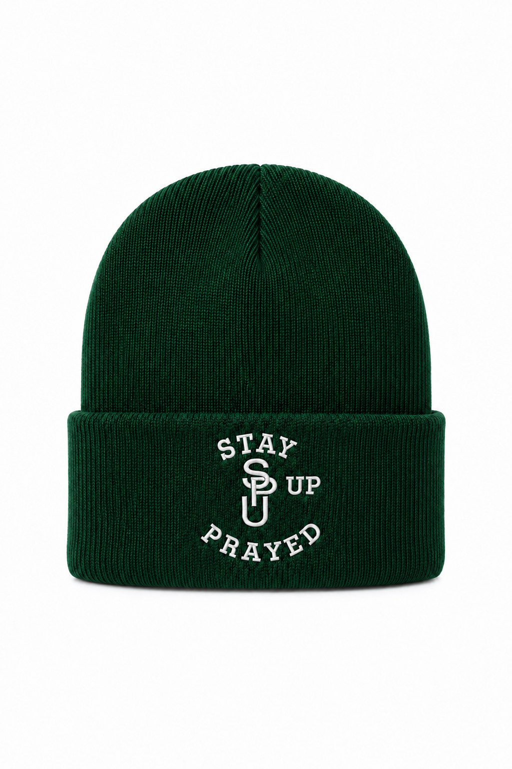 STAY PRAYED UP BEANIE [EMERALD GREEN]