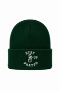 STAY PRAYED UP BEANIE [EMERALD GREEN]