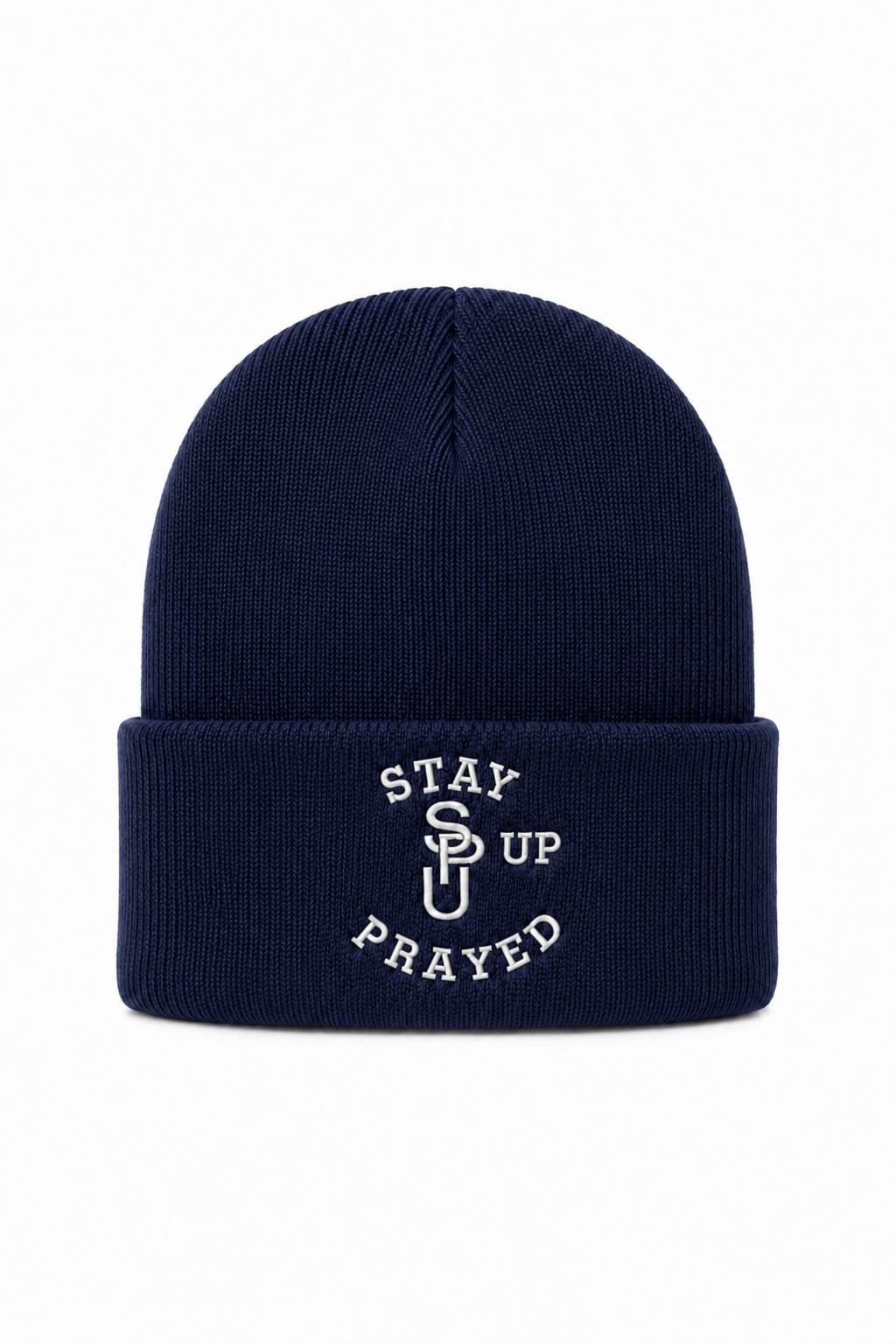 STAY PRAYED UP BEANIE [NAVY BLUE]