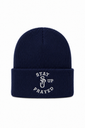 STAY PRAYED UP BEANIE [NAVY BLUE]