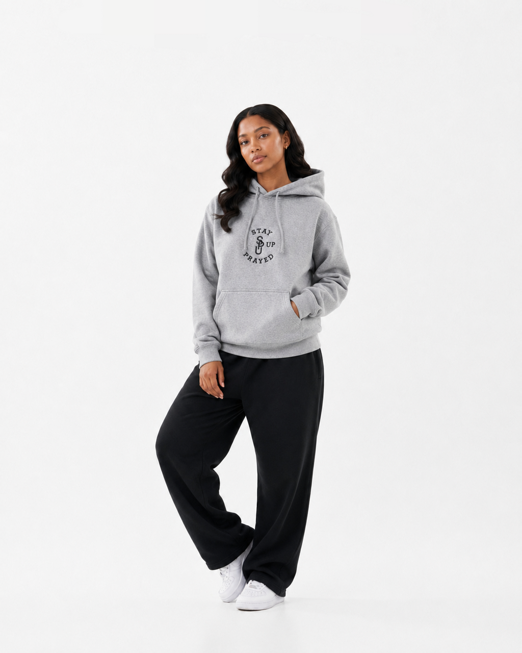 PRAY WITHOUT CEASING HOODIE [GREY]