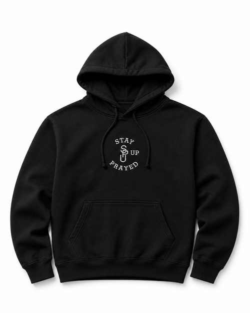 PRAY WITHOUT CEASING HOODIE  [BLACK]