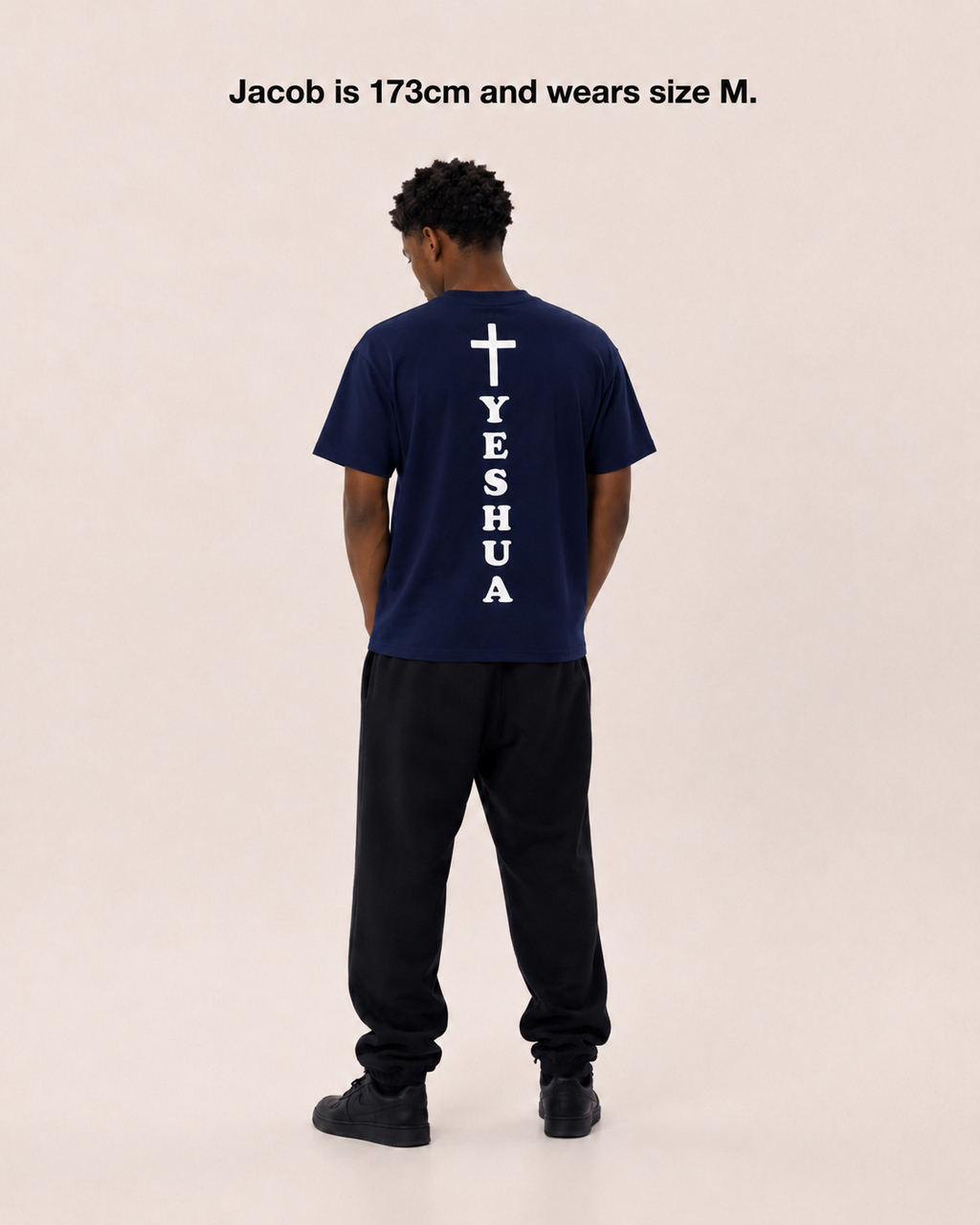 YESHUA T-SHIRT [NAVY BLUE]
