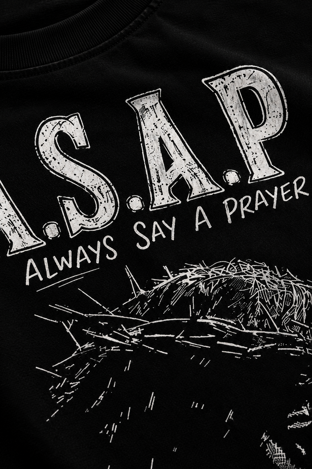 A.S.A.P T-SHIRT [BLACK]