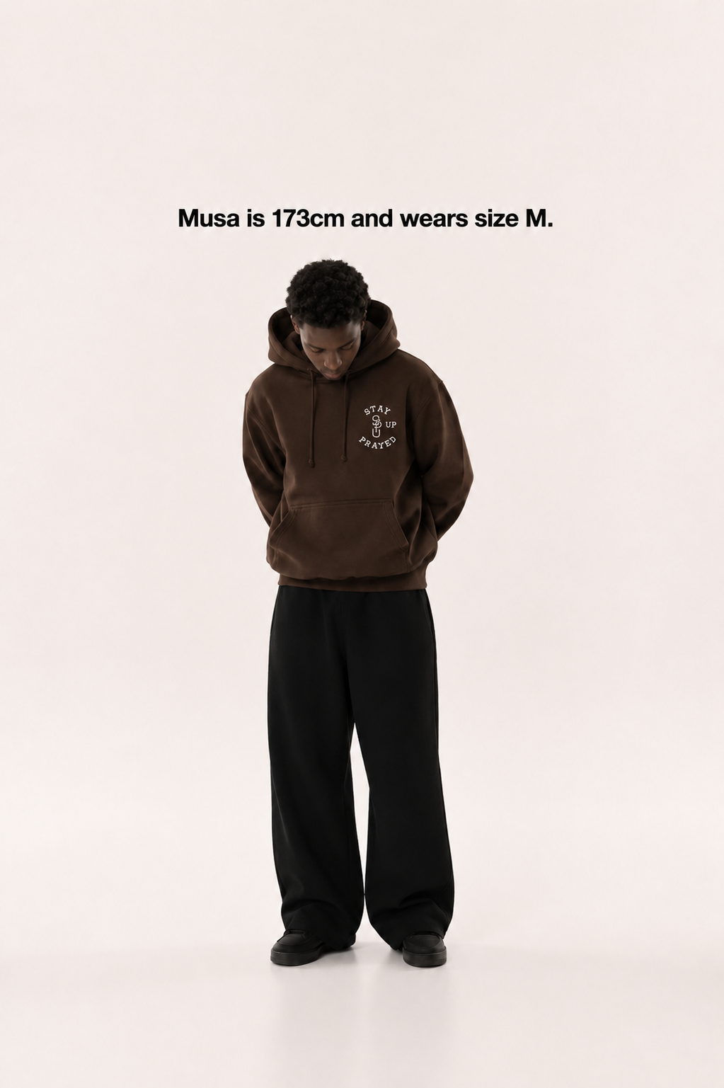 PRAYER HELPS HOODIE [BROWN]
