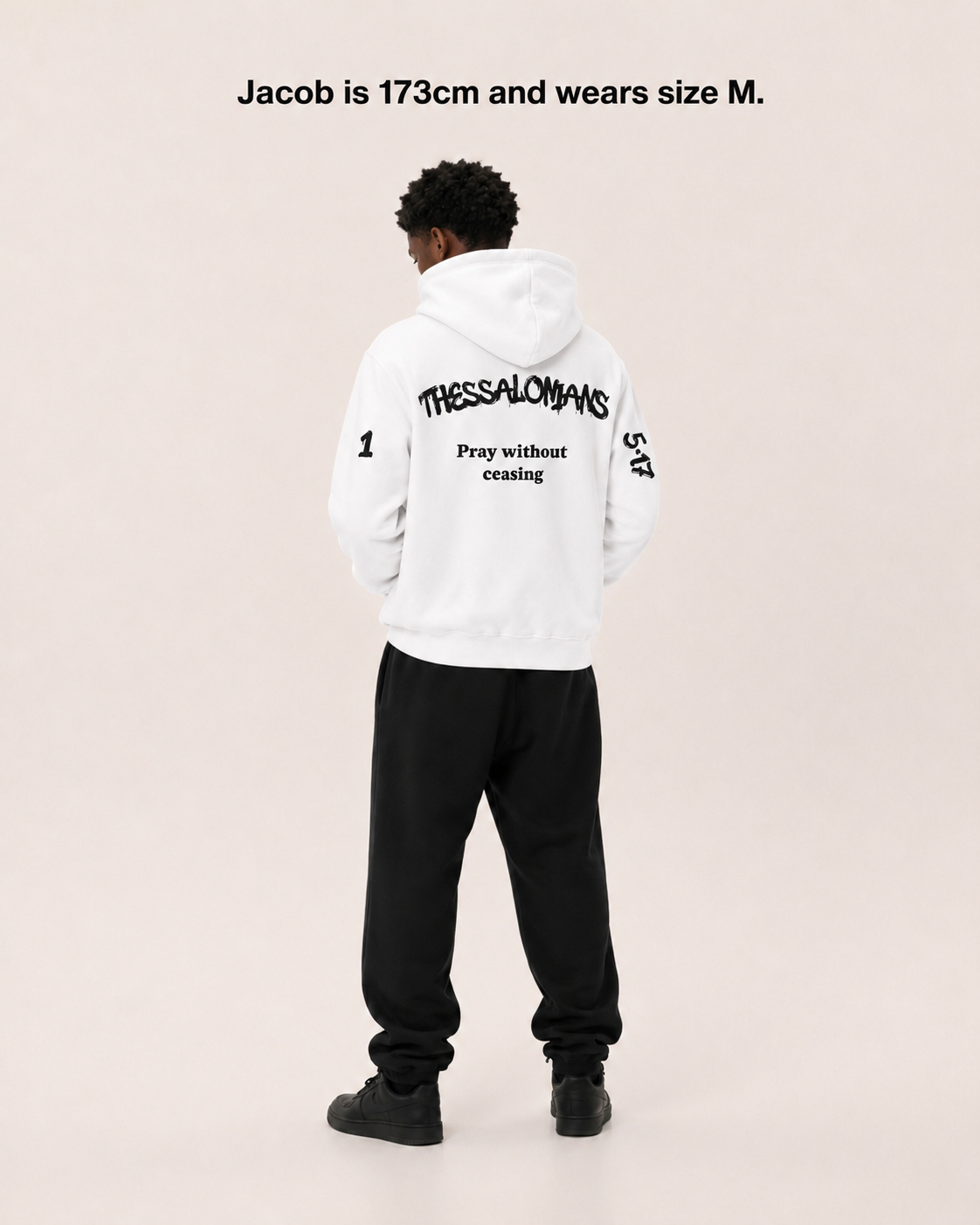 PRAY WITHOUT CEASING HOODIE [WHITE]