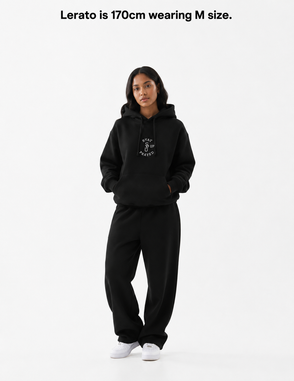 PRAY WITHOUT CEASING HOODIE  [BLACK]