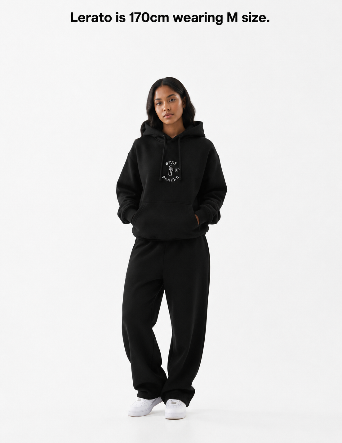 PRAY WITHOUT CEASING HOODIE  [BLACK]