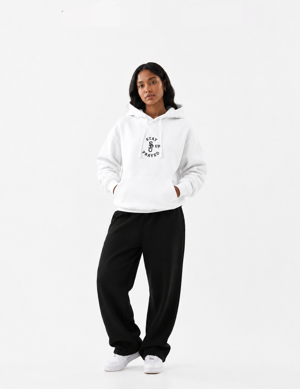 PRAY WITHOUT CEASING HOODIE [WHITE]