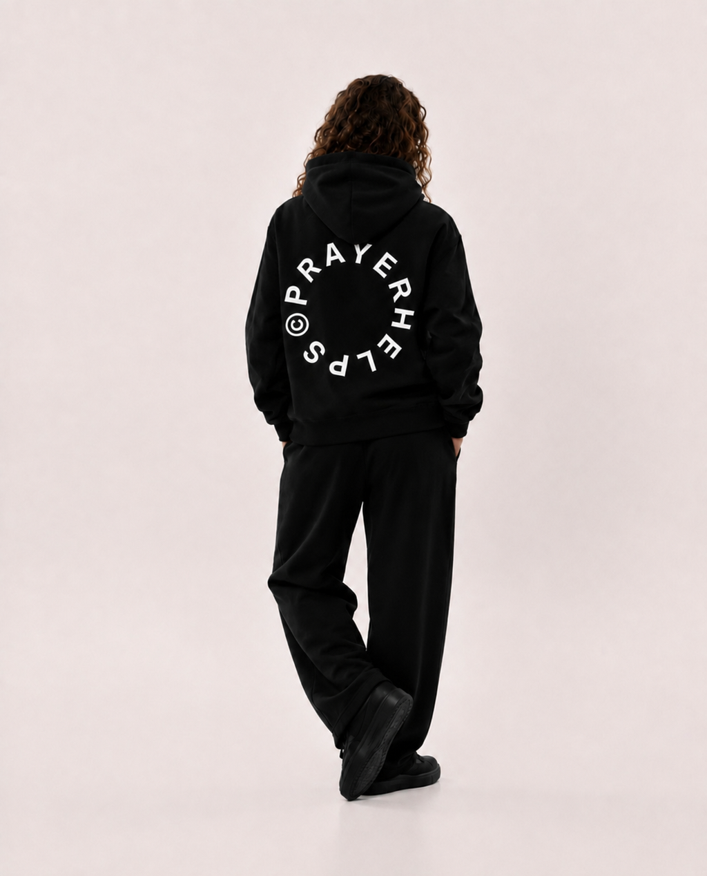 PRAYER HELPS HOODIE [BLACK]