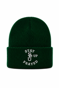 STAY PRAYED UP BEANIE [EMERALD GREEN]