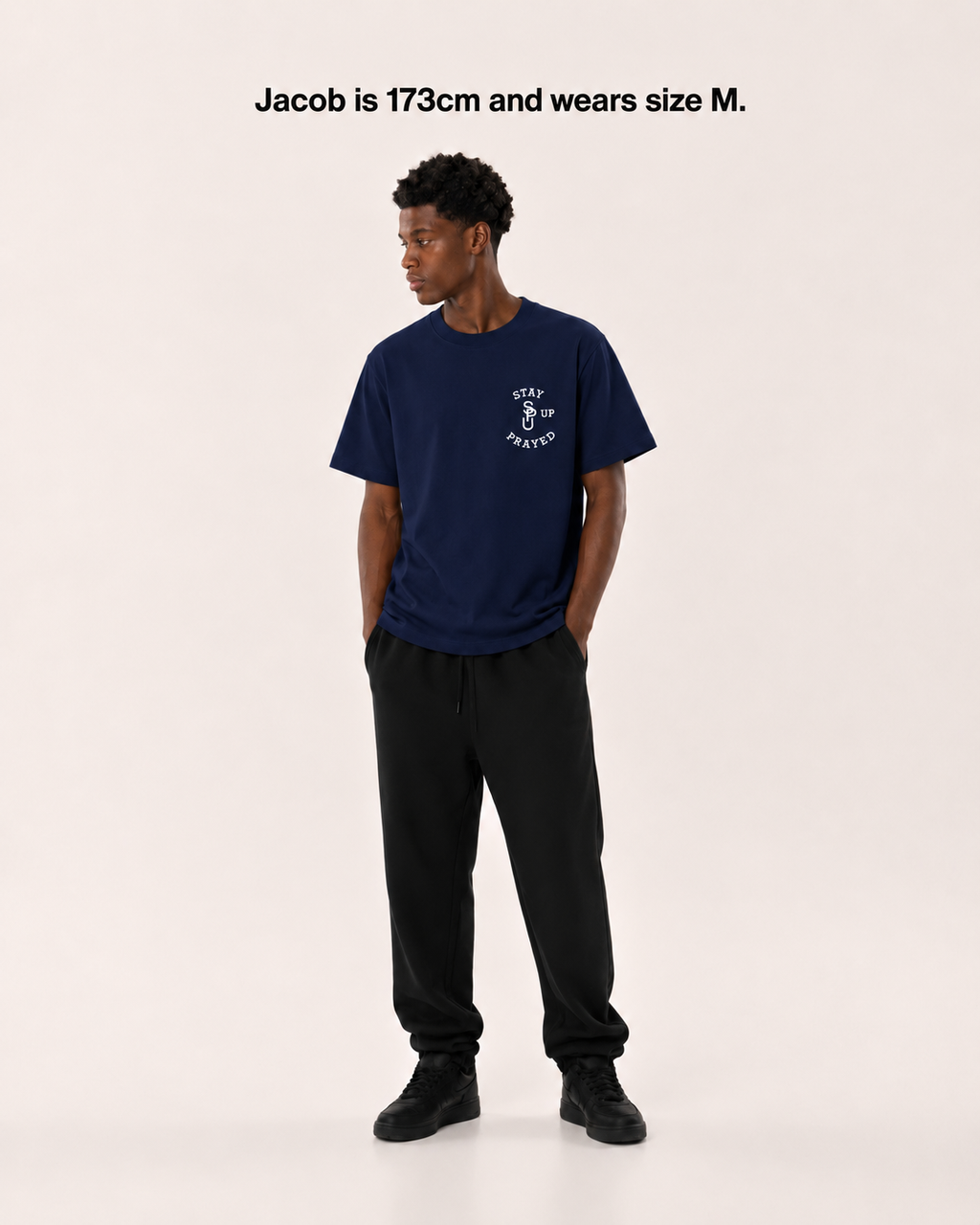 YESHUA T-SHIRT [NAVY BLUE]