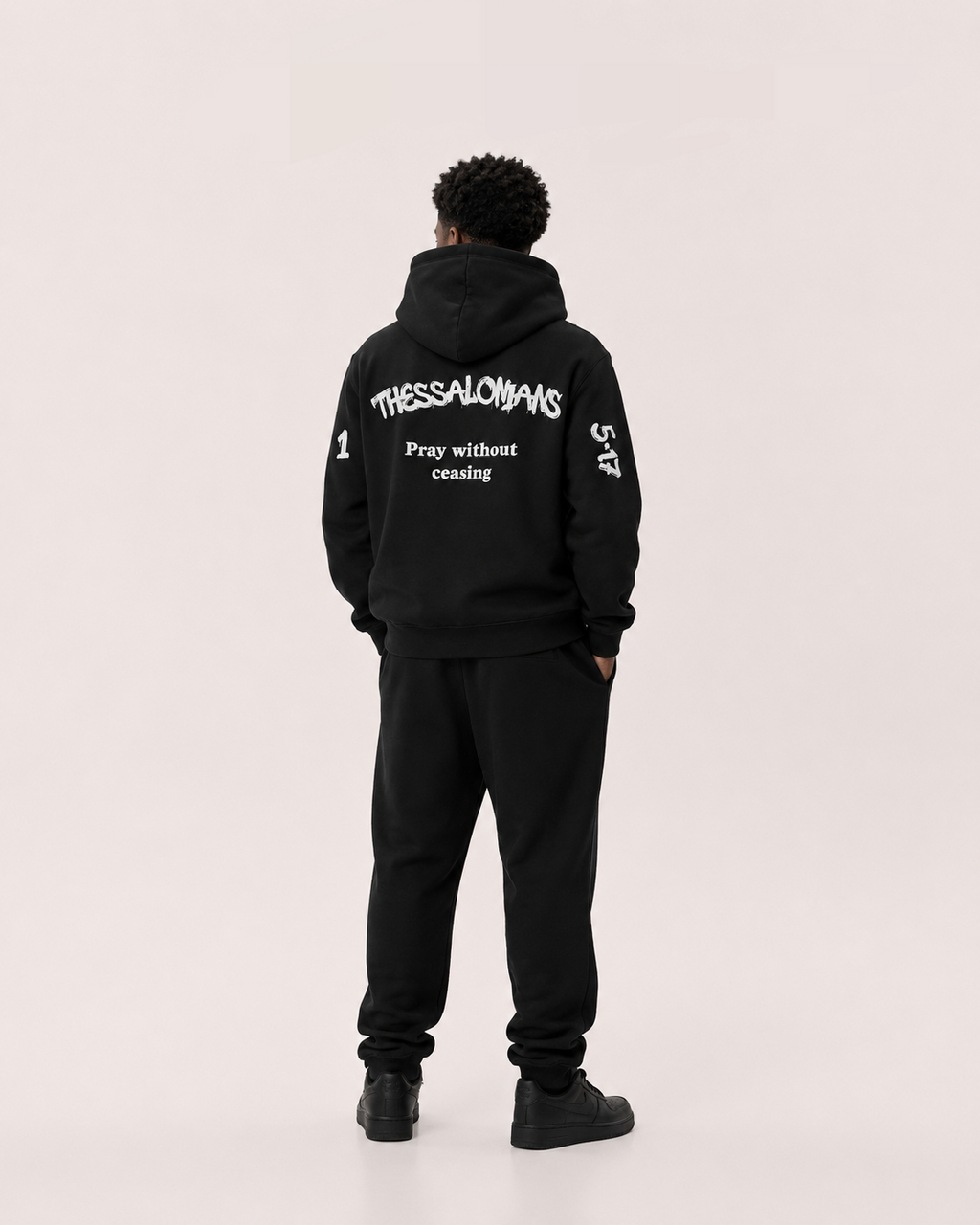PRAY WITHOUT CEASING HOODIE [BLACK]
