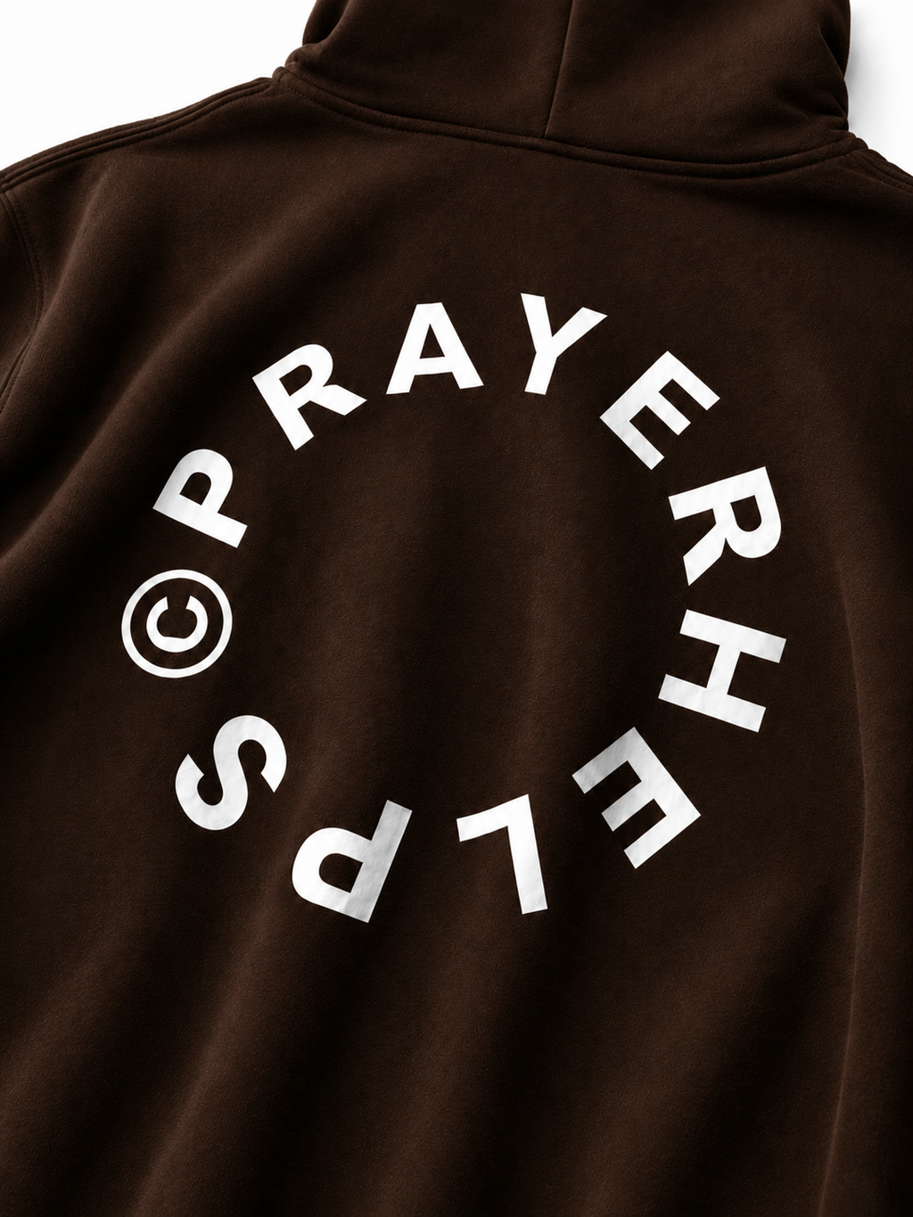 PRAYER HELPS HOODIE [BROWN]