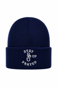 STAY PRAYED UP BEANIE [NAVY BLUE]