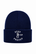 STAY PRAYED UP BEANIE [NAVY BLUE]