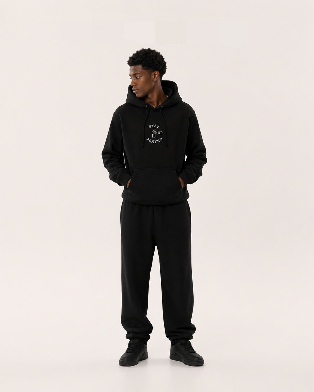 PRAY WITHOUT CEASING HOODIE [BLACK]