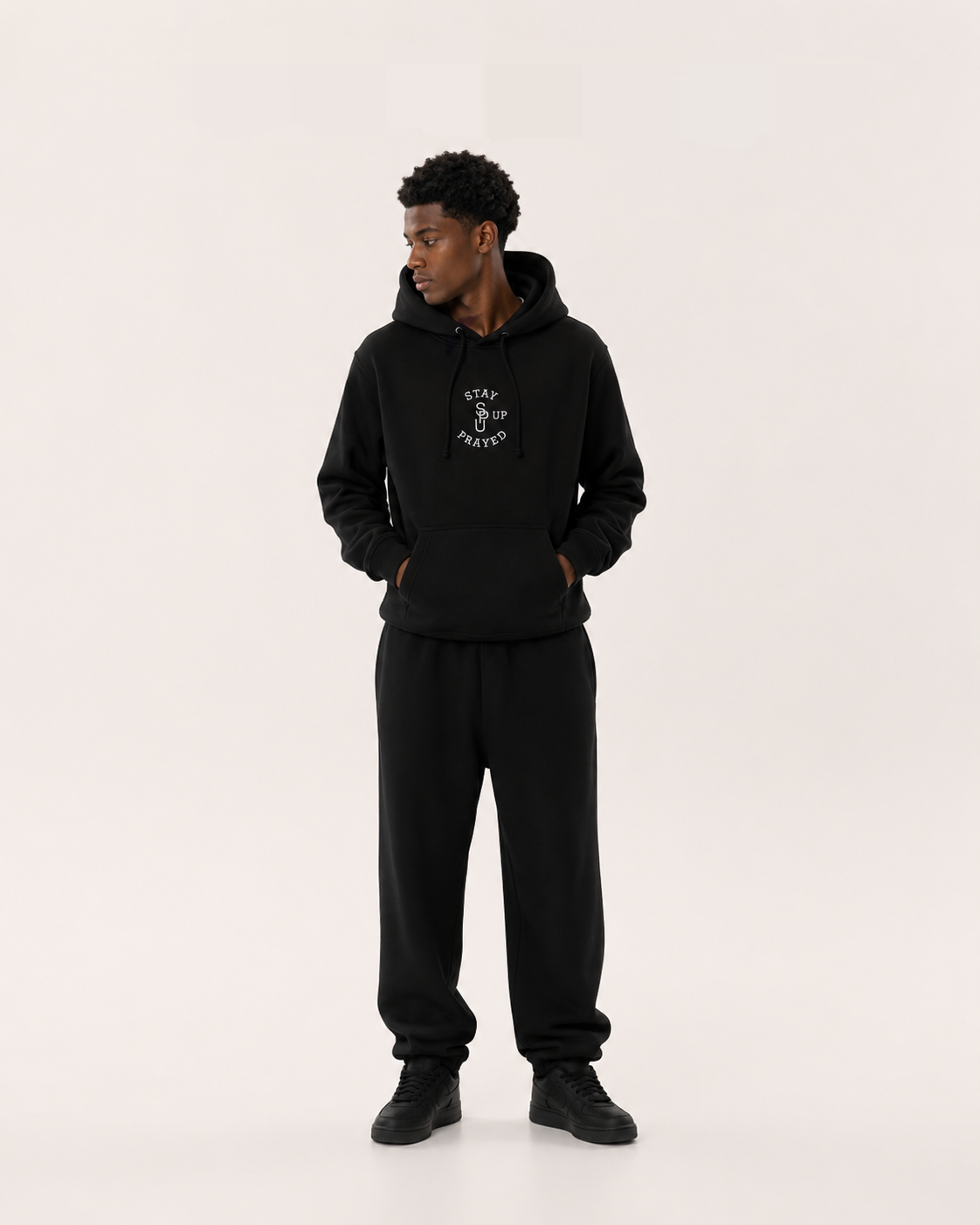 PRAY WITHOUT CEASING HOODIE [BLACK]